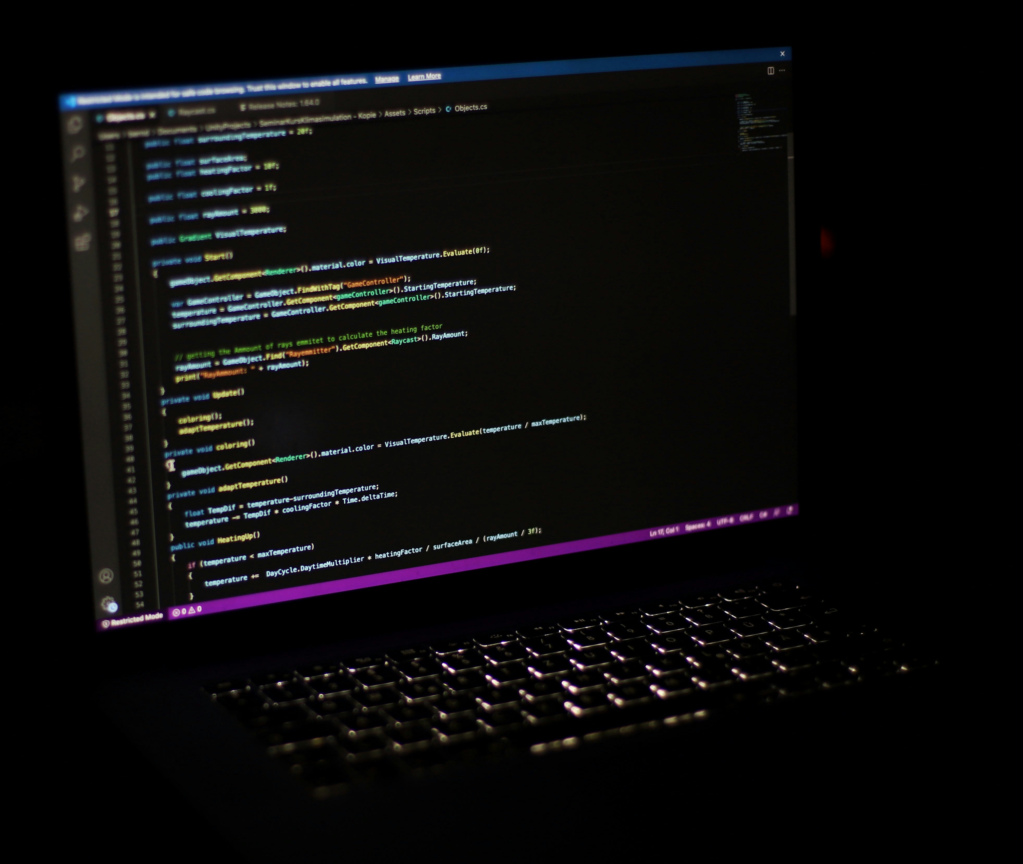 computer screen